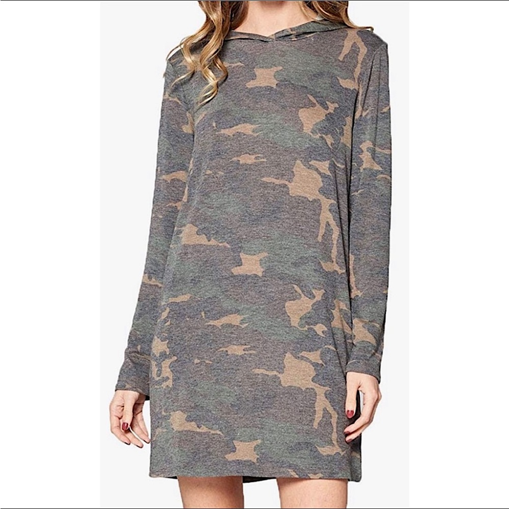 Camo Dress with Hood by Tresics, Size Small
